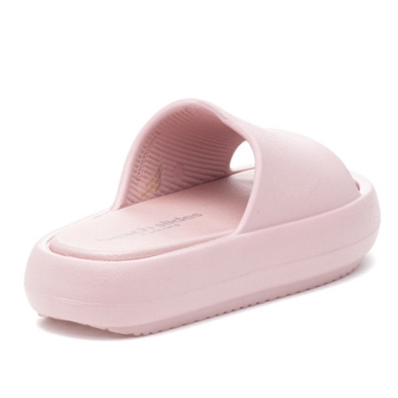 🆕 J-SLIDES Beach “Squish” Platform Pink Slides Sandals BNIB - Picture 4 of 10